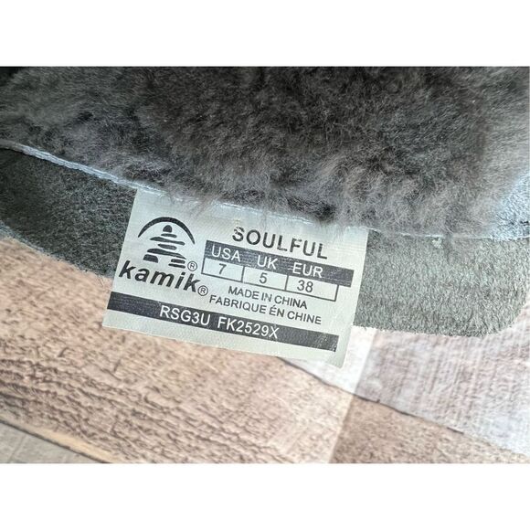 Kamik Soulful RSG3U FK2529X Grey Suede Mid Winter Boot sz 7 - Picture 8 of 9